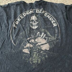 Affliction, freedom, defender T-shirt